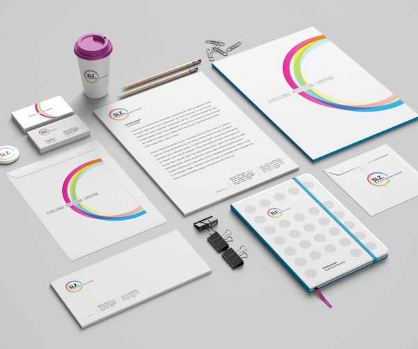 SLZ Visual brand identity