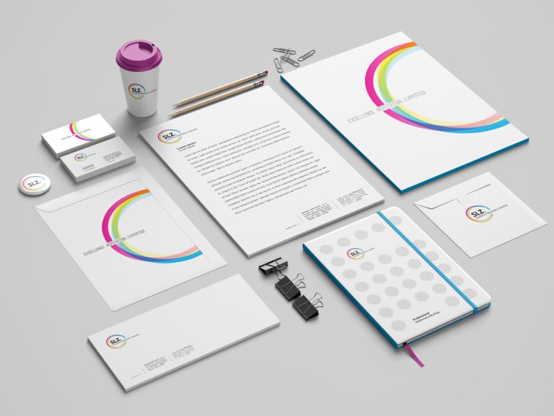 SLZ Visual brand identity